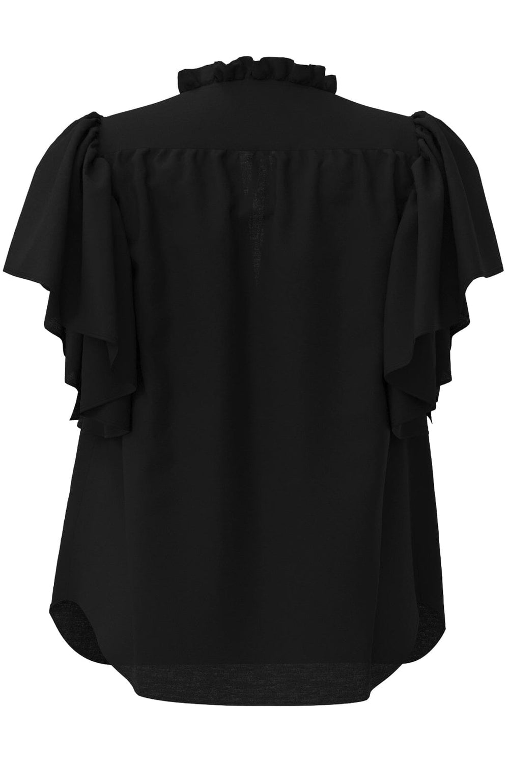 Forudbestilling - Co´couture - Heracc Ss Frill Top 35703 - 96 Black Toppe 