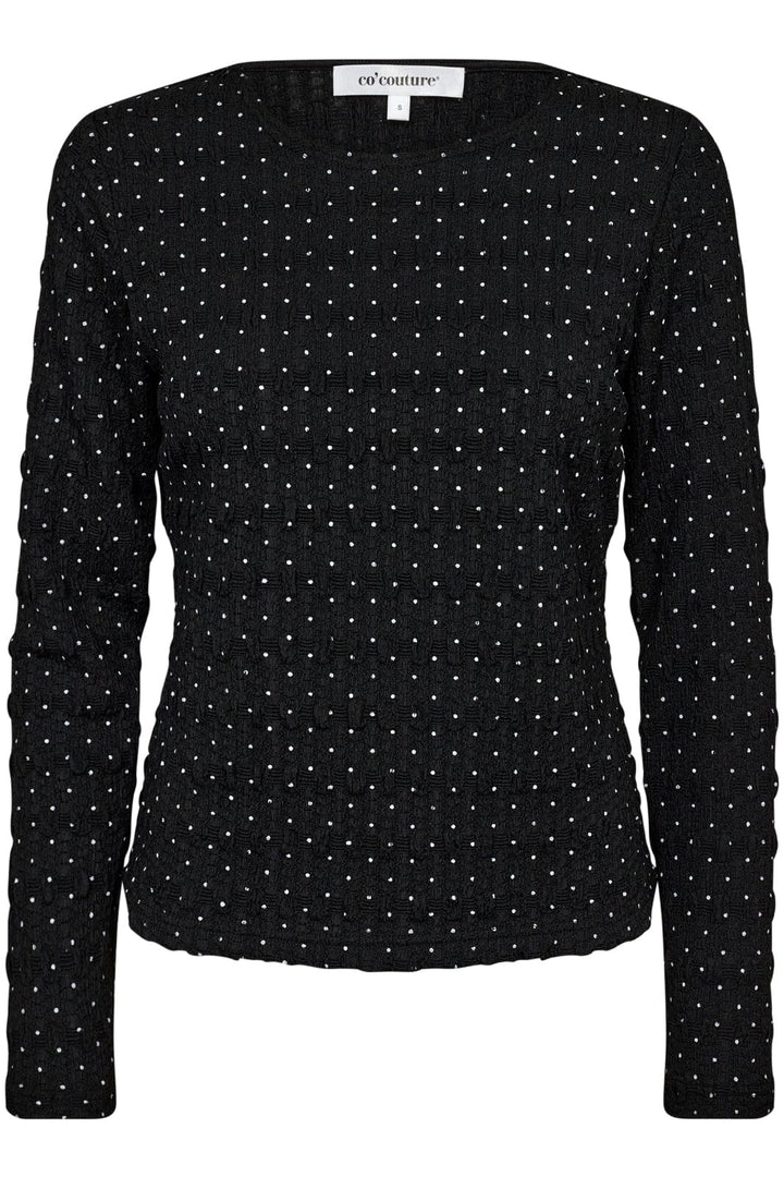 Forudbestilling - Co´couture - Lenacc Blouse 33123 - 96 Black Bluser 