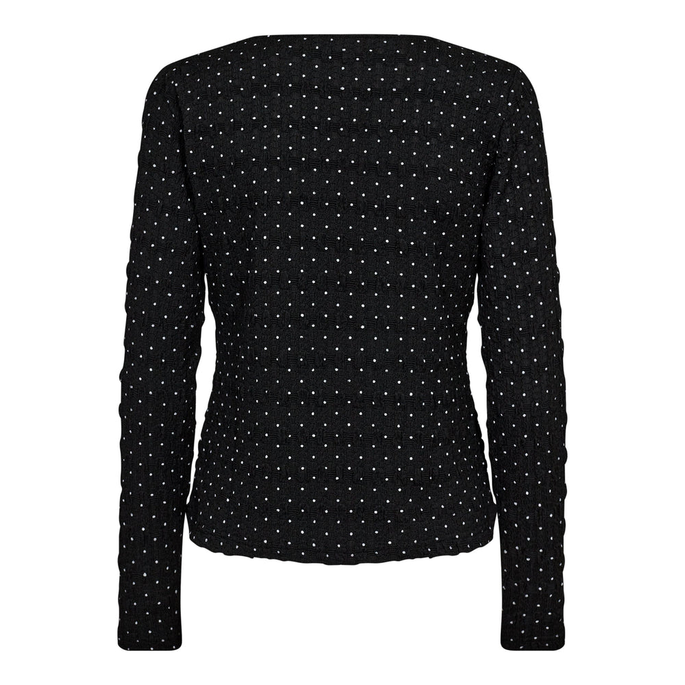 Forudbestilling - Co´couture - Lenacc Blouse 33123 - 96 Black Bluser 