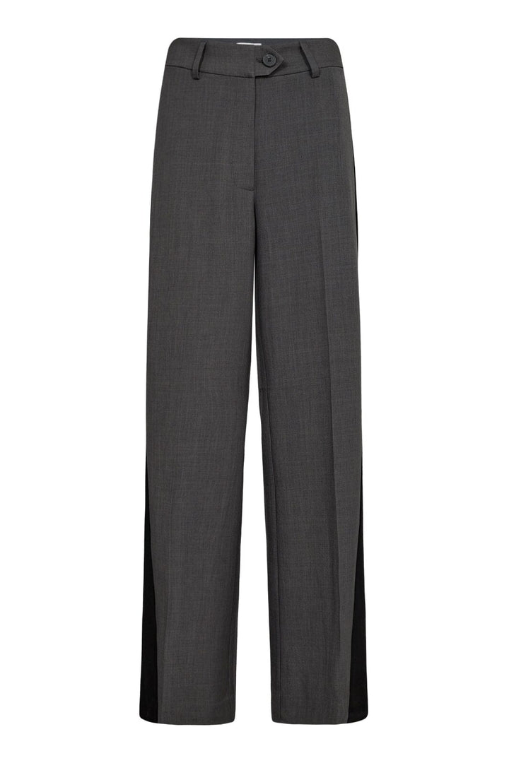 Forudbestilling - Co´couture - Lianecc Panel Wide Pant 31397 - 140 Dark Grey Bukser 