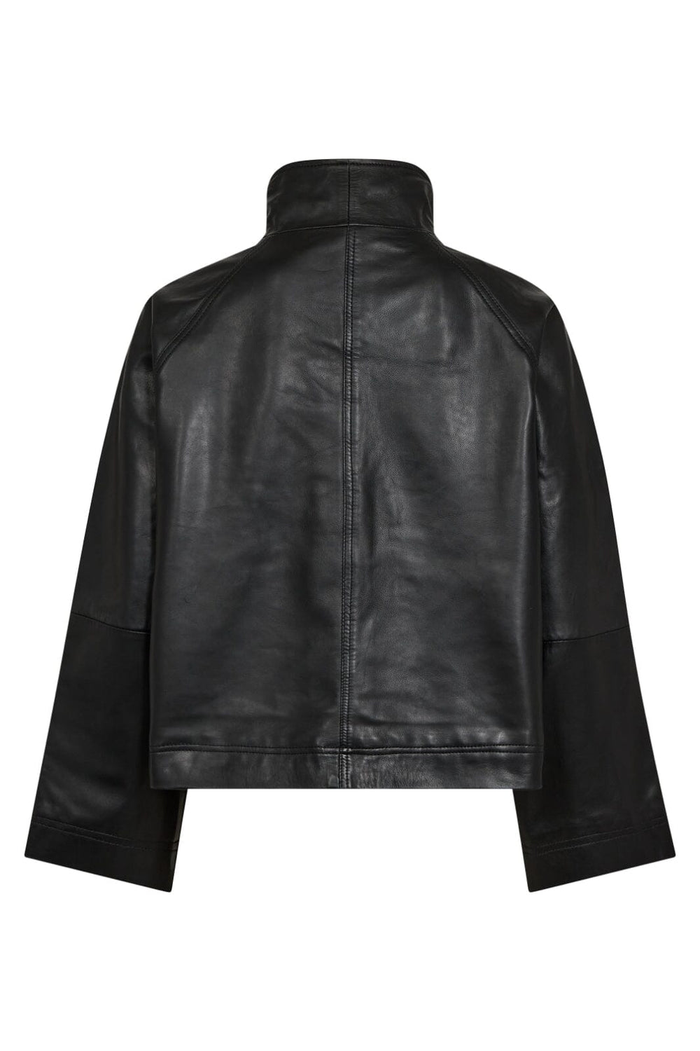 Forudbestilling - Co´couture - Phoebecc Leather Box Jacket 30260 - 96 Black Jakker 