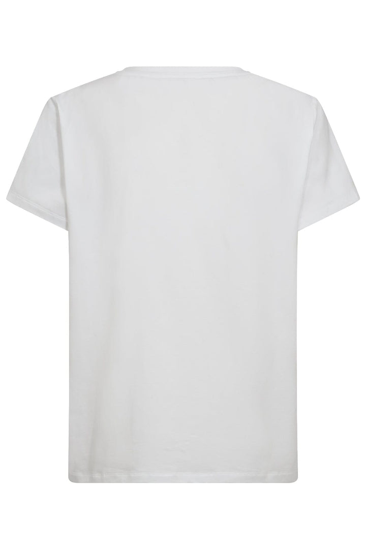 Co´Couture - Siaracc Outline Tee 33139 - 43400 - Candyflosswhite