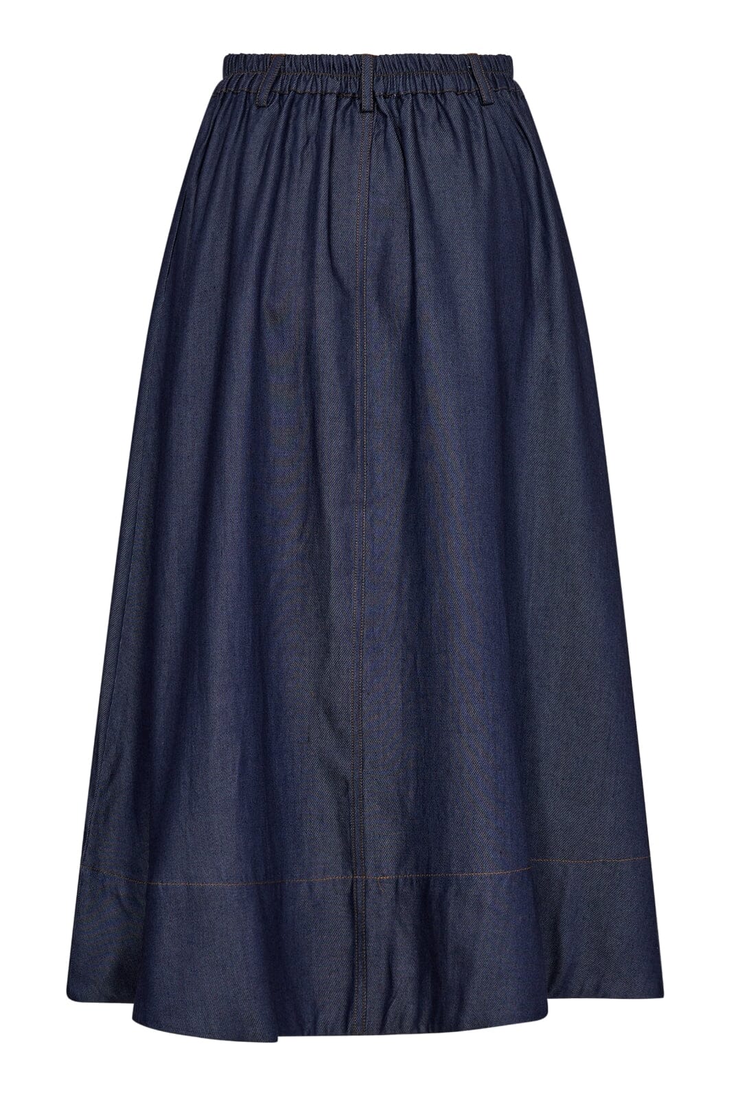 Forudbestilling - Co´couture - Tituscc Button Skirt 34160 - 555 Dark Denim Nederdele 