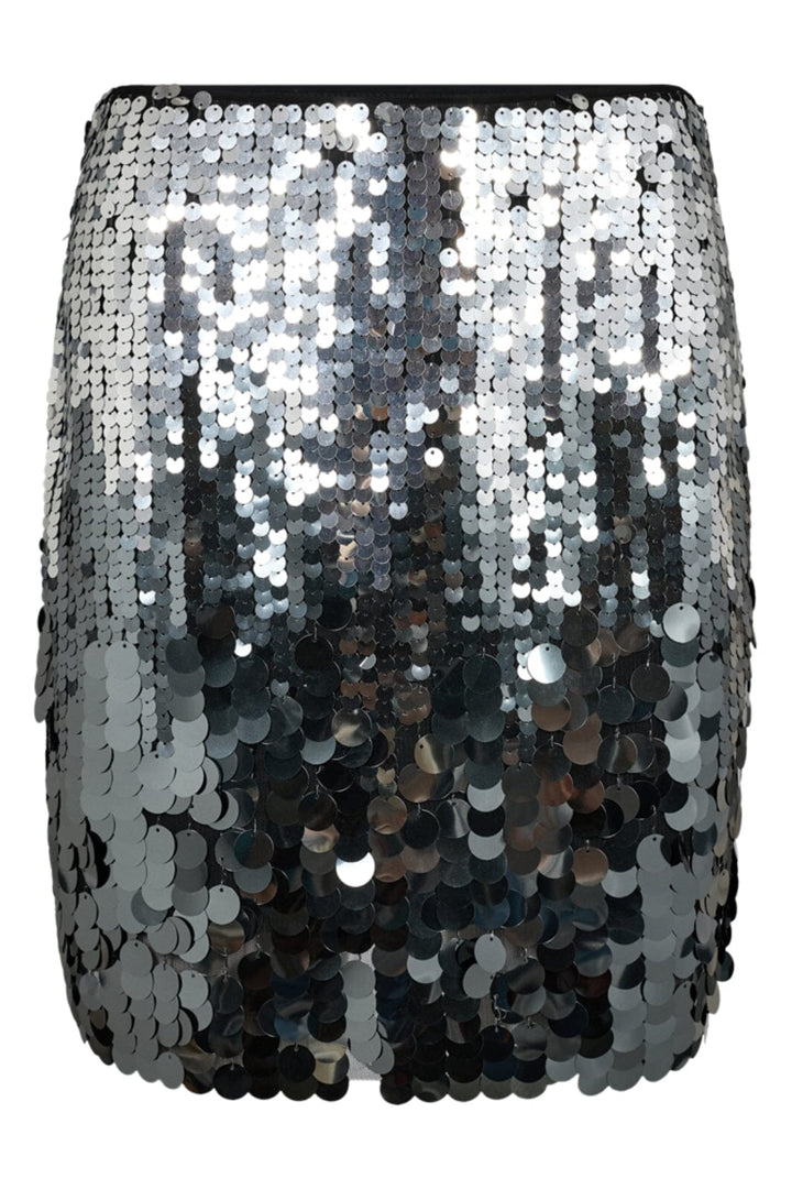 Forudbestilling - Copenhagen Muse - Cmsequince-Skirt 205324 - Silver w. Gunmetal Nederdele 