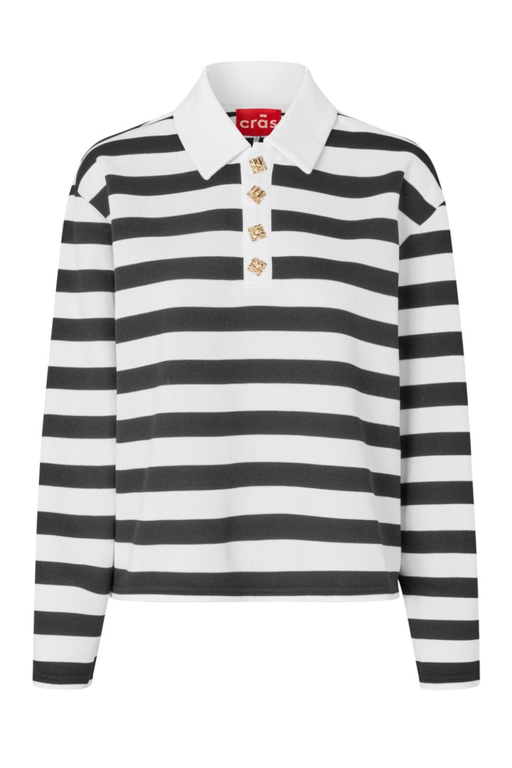 Forudbestilling - Cras - Bea Blouse - 8031 8031 Black Stripe Bluser 