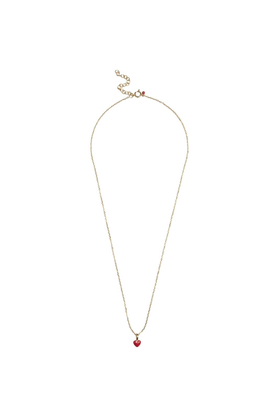 Enamel Copenhagen - Necklace, Amore N127G - Red