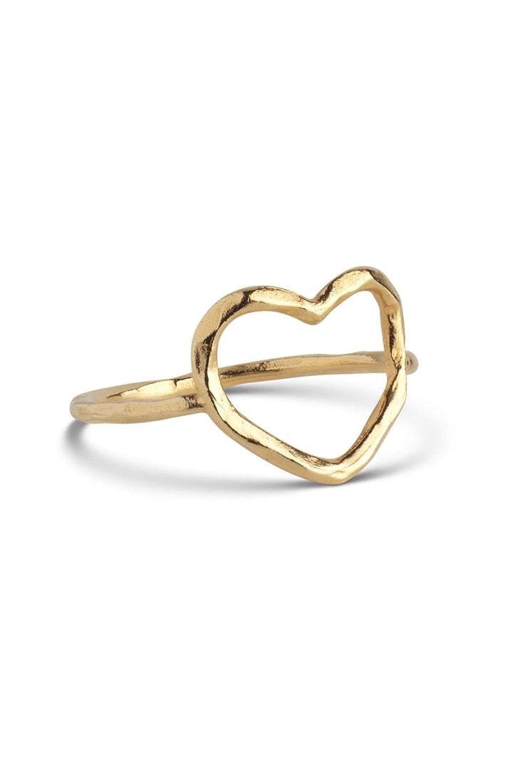 Enamel Copenhagen - Ring, Organic Heart R87GM - 925S/Gp/M