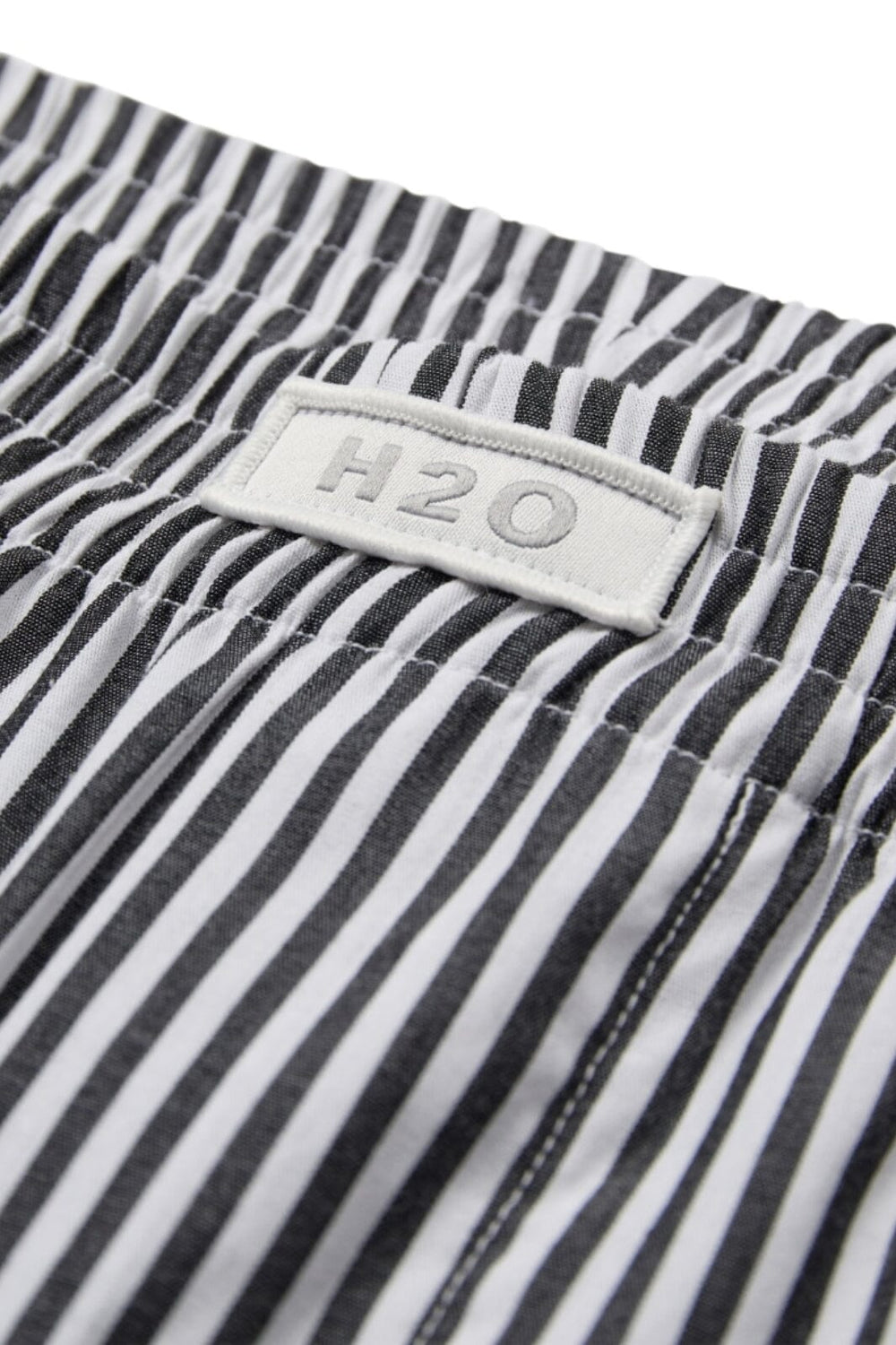 H2O - Rønne Essential Pajamas Pants 100166-1 - 7081 - Black/White Stripe