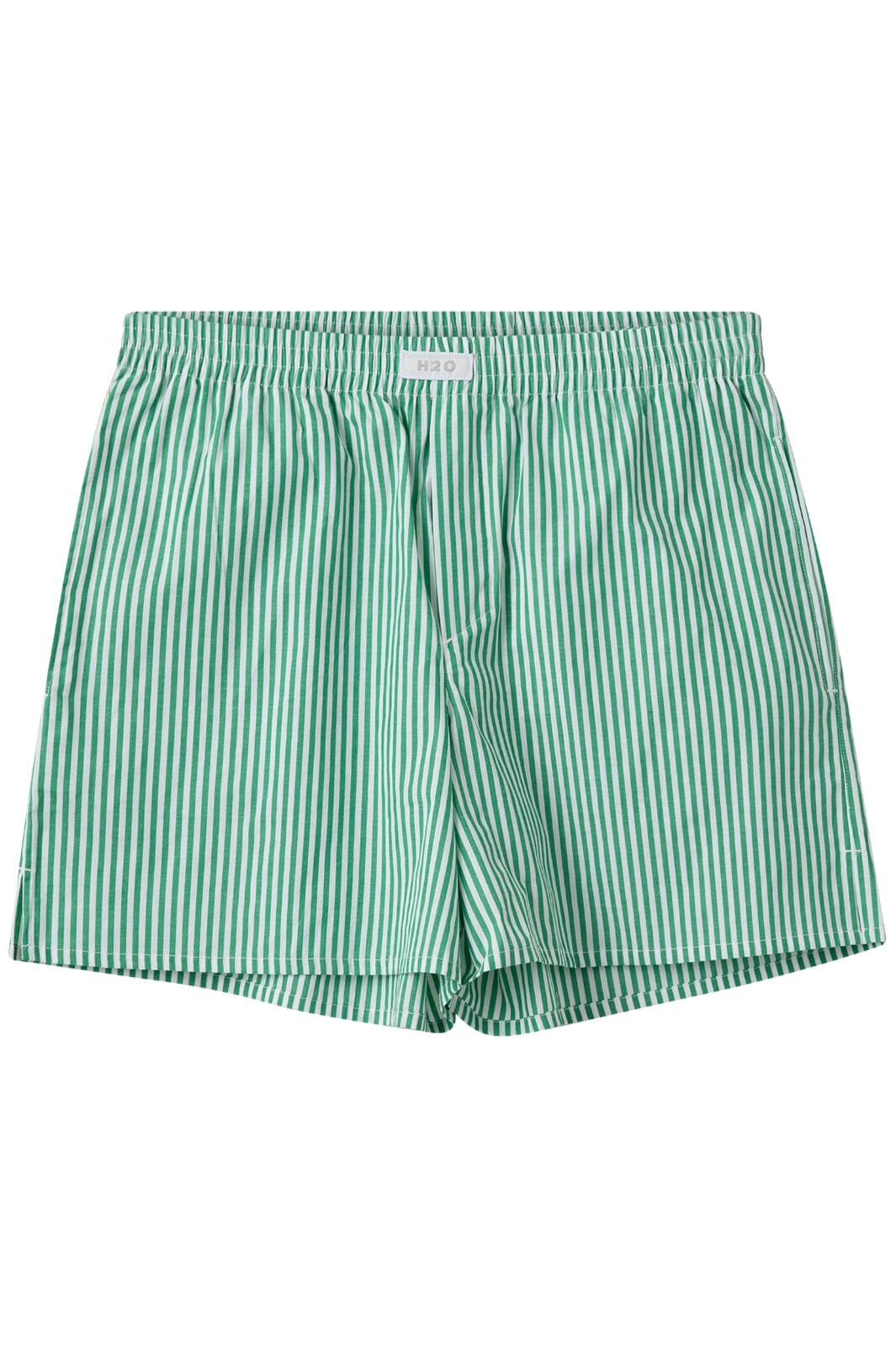 H2O - Rønne Essential Pajamas Shorts 100165-1 - 7040 - Green/White