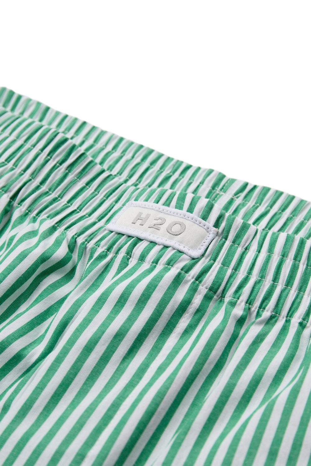 H2O - Rønne Essential Pajamas Shorts 100165-1 - 7040 - Green/White