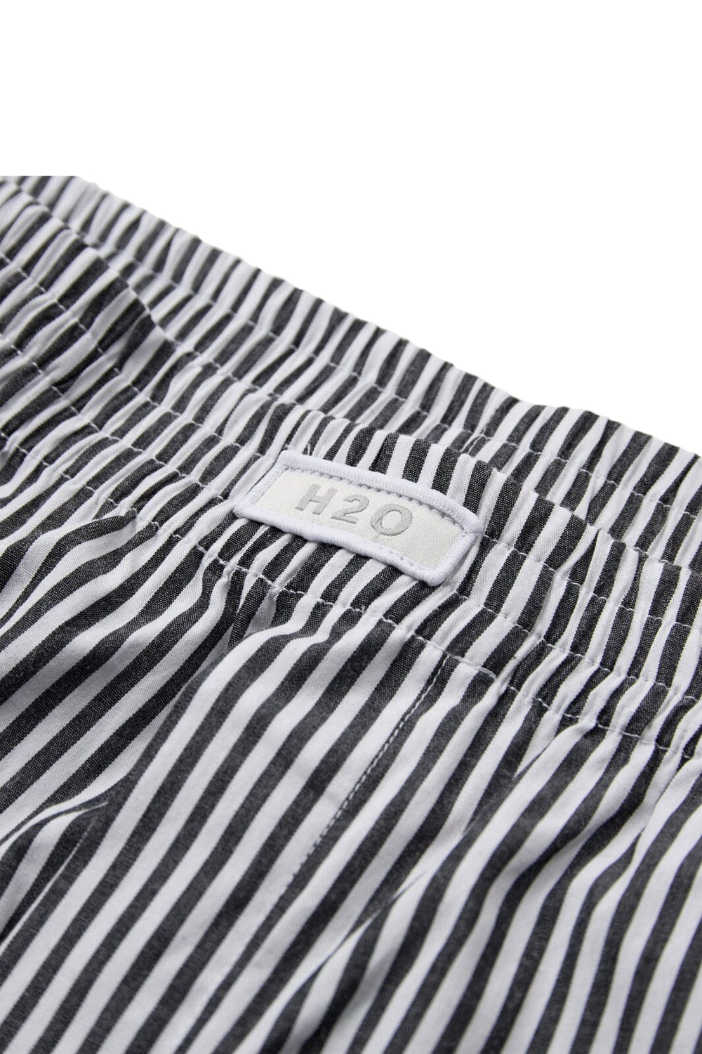 H2O - Rønne Essential Pajamas Shorts 100165-1 - 7081 - Black/White Stripe