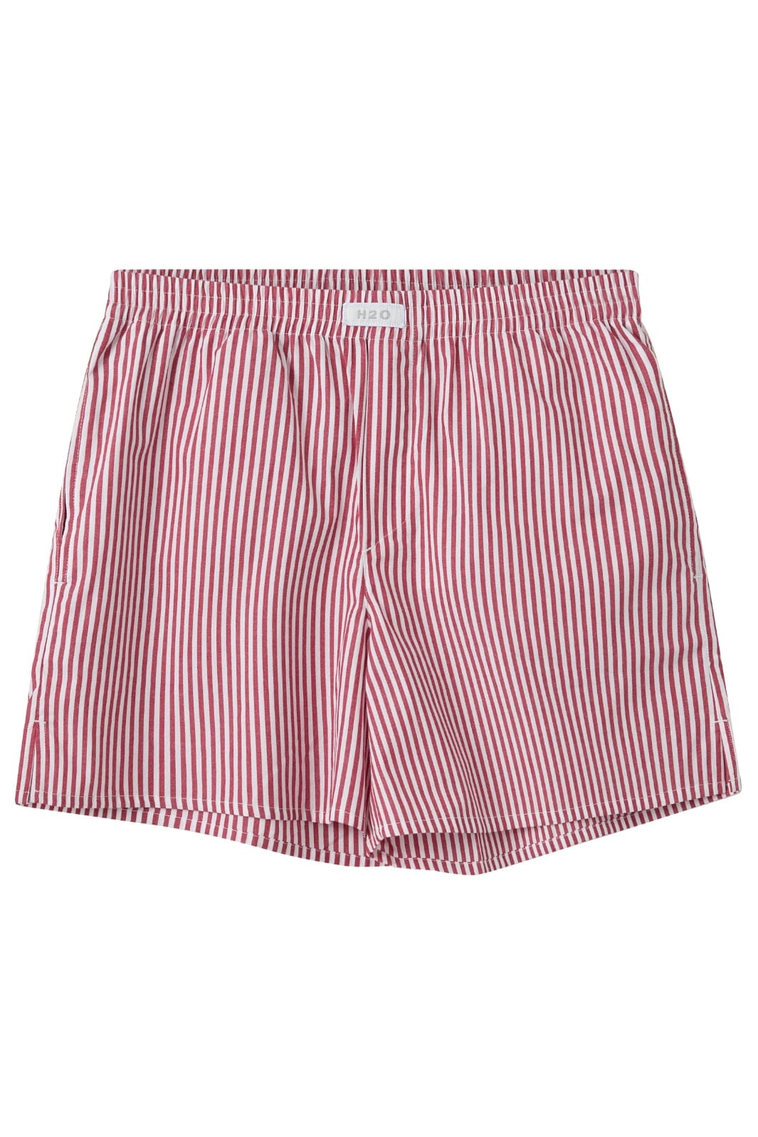 H2O - Rønne Essential Pajamas Shorts 100165-1 - 7290 - Red/White