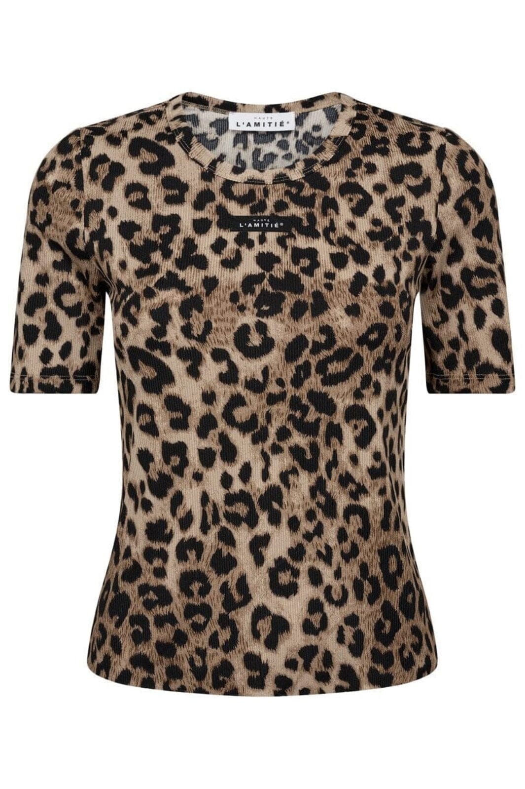 Forudbestilling - Haute L'Amitié - Leo Rib Badge Tee HL10225 - Leopard