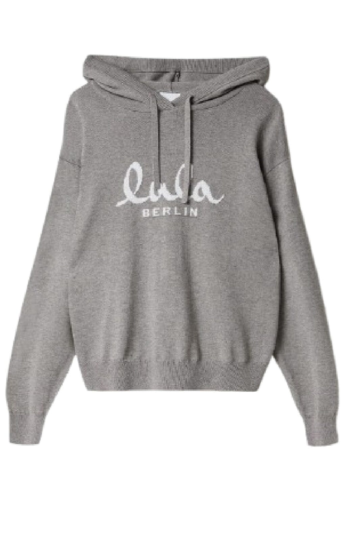 Lala Berlin - Knit Hoodie Kaiko 10009902 - Grey