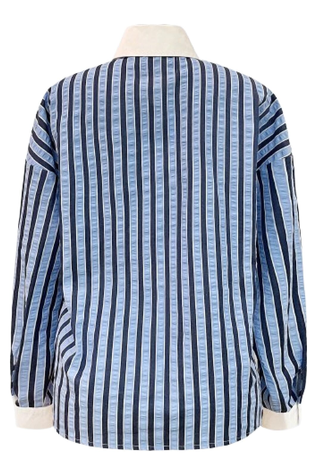 Liberte - Karo-Ls-Shirt 22169 - Blue Stripe