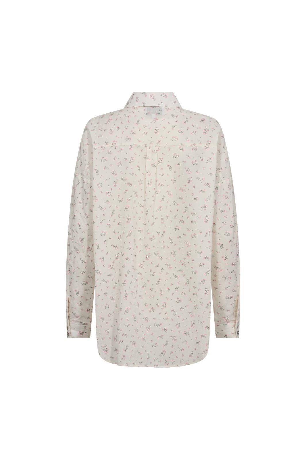 Liberte - Sara-Ls-Shirt - Creme Pink Flower