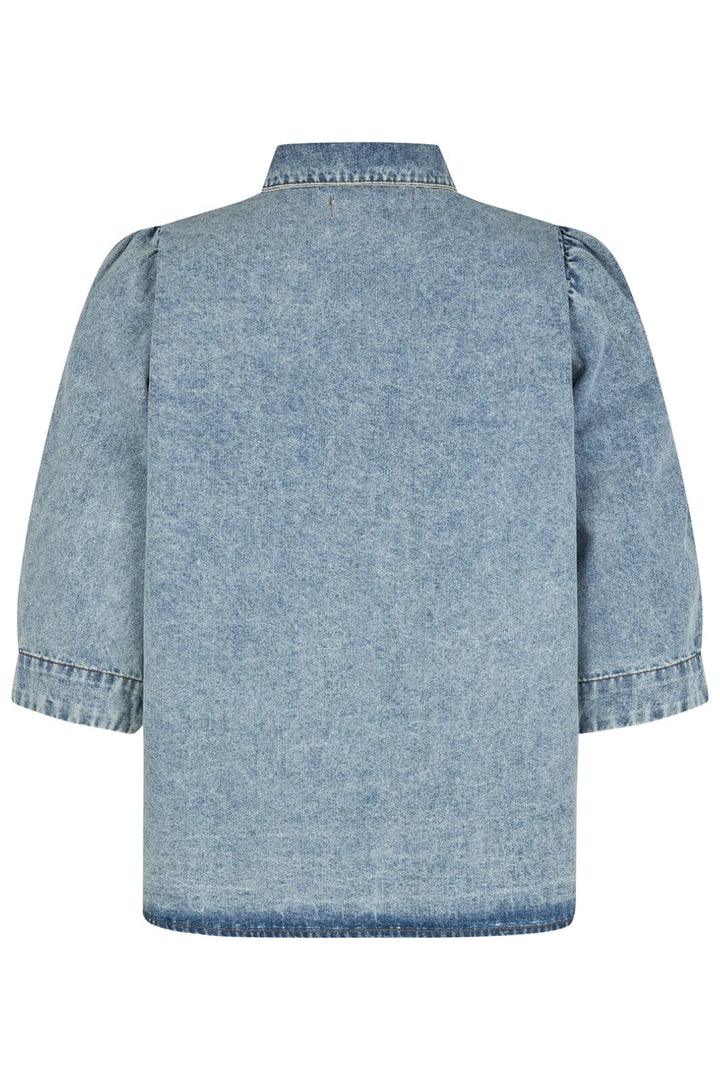 Lollys Laundry - Bonoll Shirt Ss25157-1041 - 100 Washed Denim