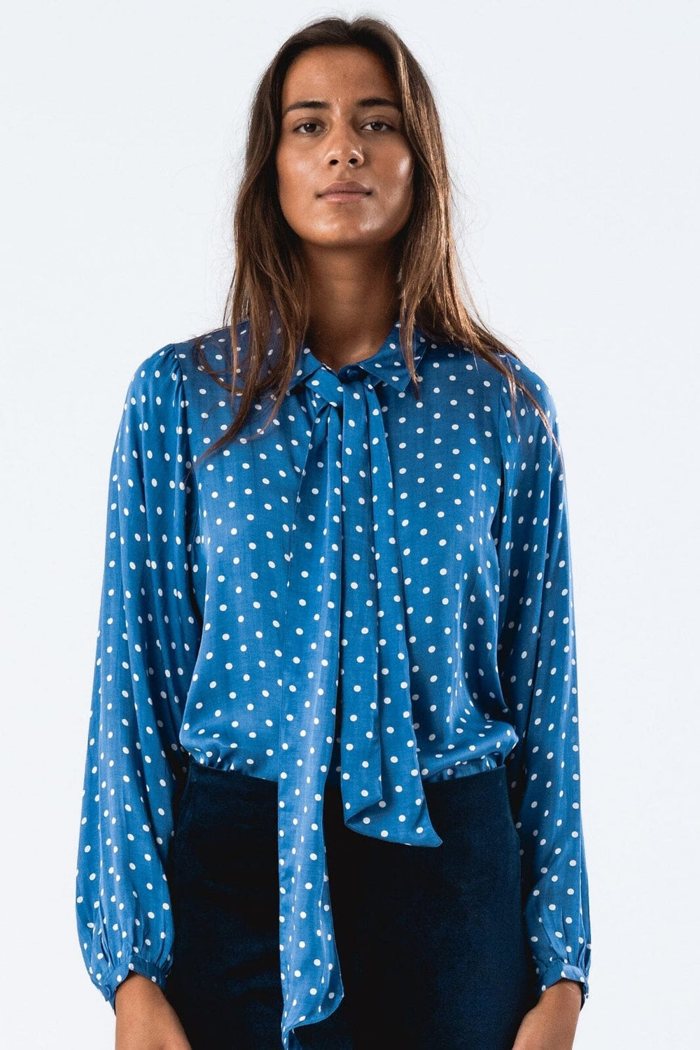 Forudbestilling - Lollys Laundry - Elliell Shirt Ls - 76 Dot Print Skjorter 