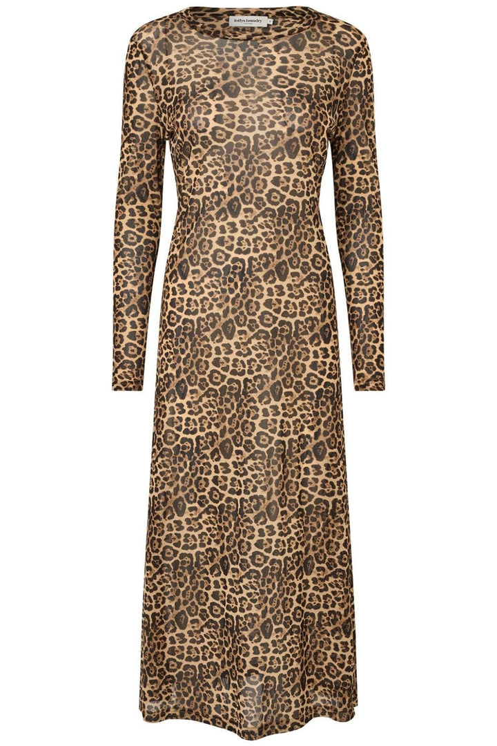 Forudbestilling - Lollys Laundry - Loganll Maxi Dress Ls - 72 Leopard Print Kjoler 