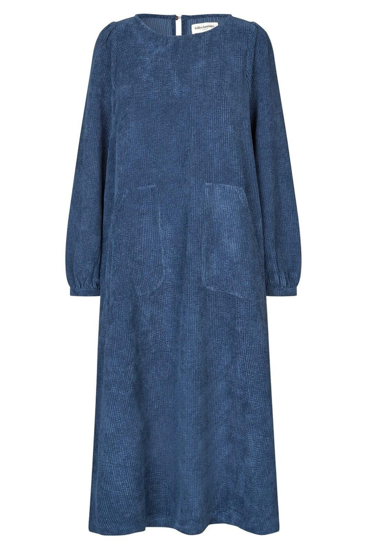 Forudbestilling - Lollys Laundry - Lucasll Midi Dress Ls - 23 Dark Blue Kjoler 