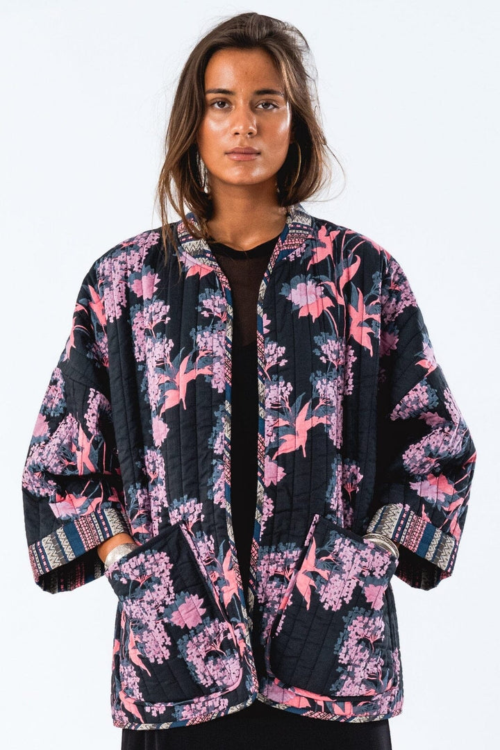 Forudbestilling - Lollys Laundry - Lulull Jacket 3/4 - 70 Multi Kimono 