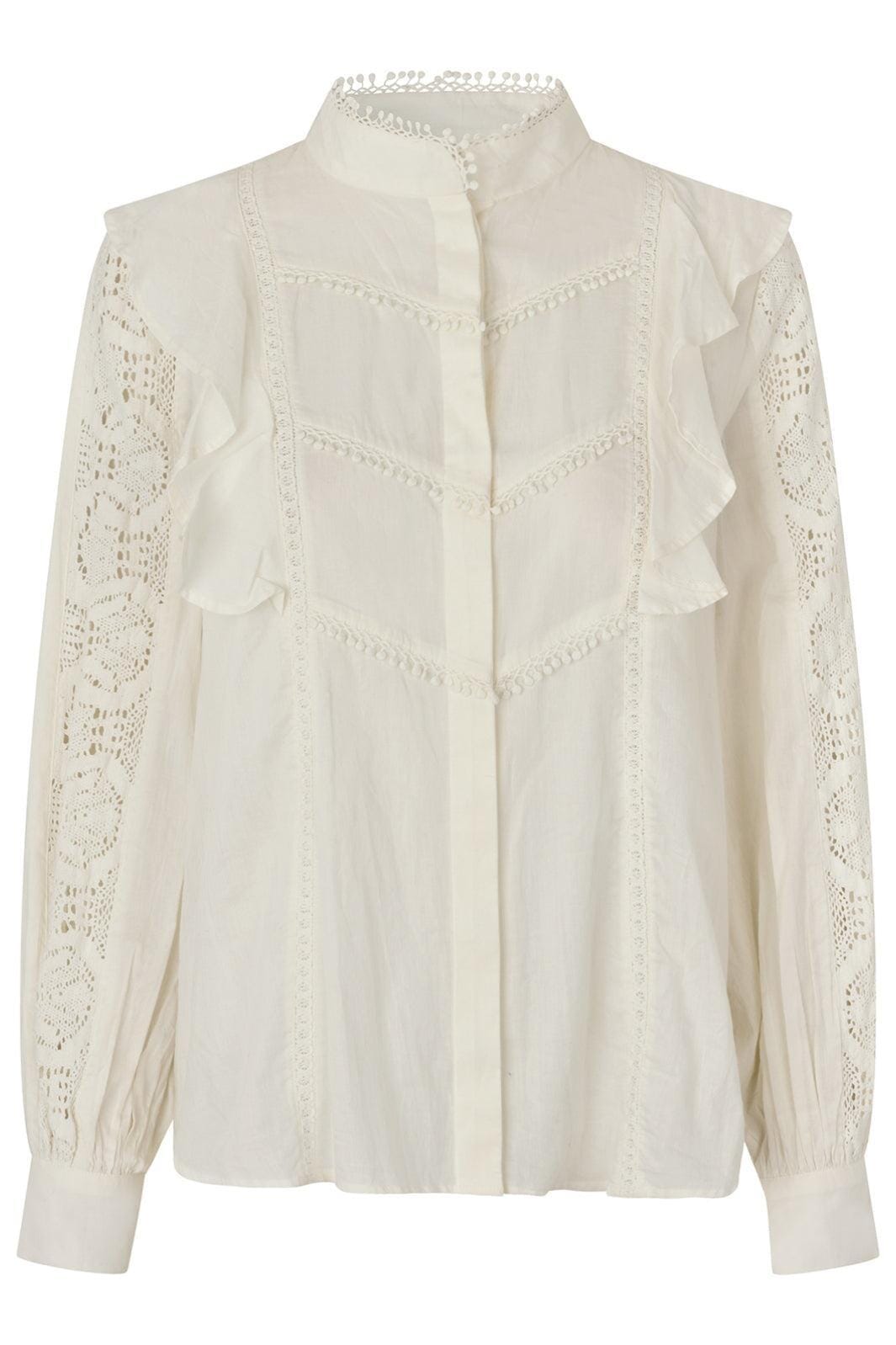 Forudbestilling - Lollys Laundry - Majall Shirt Ls - 02 Creme Skjorter 