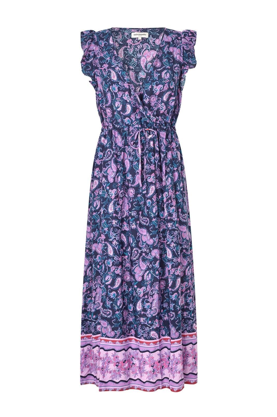 Forudbestilling - Lollys Laundry - Samoll Midi Dress Sl24527-3008 - 74 Flower Print Kjoler 