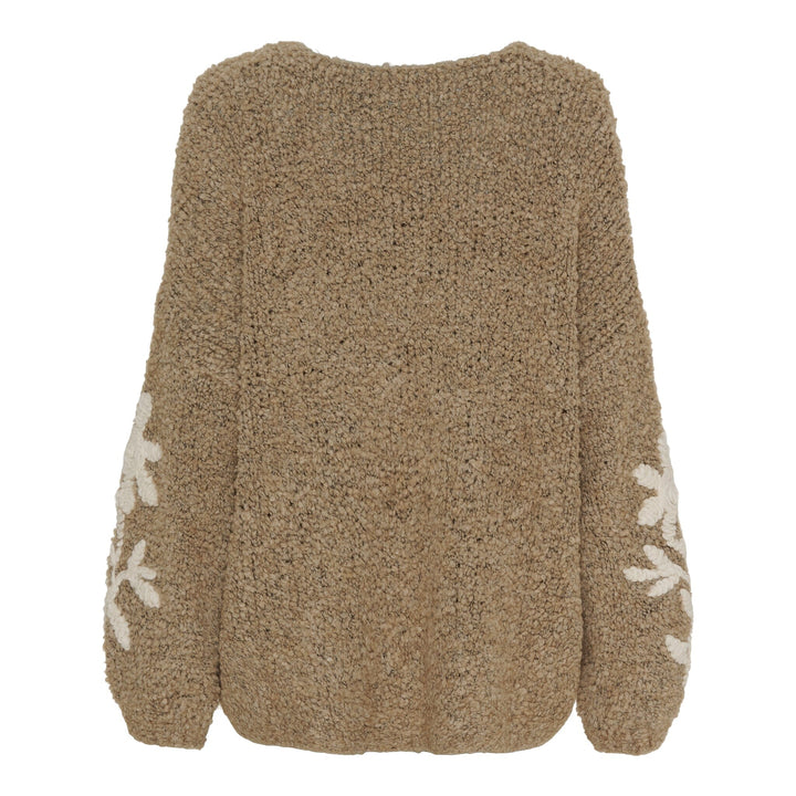 Forudbestilling - Marta Du Chateau - Mdciria Knit - Light Camel Strikbluser 