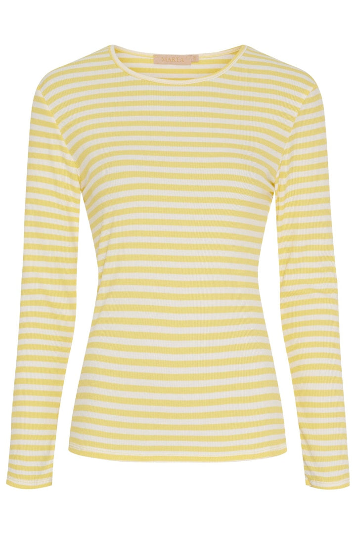 Marta Du Chateau - Mdcjosiane Ls Tee 49066 - Giallo/Greggio