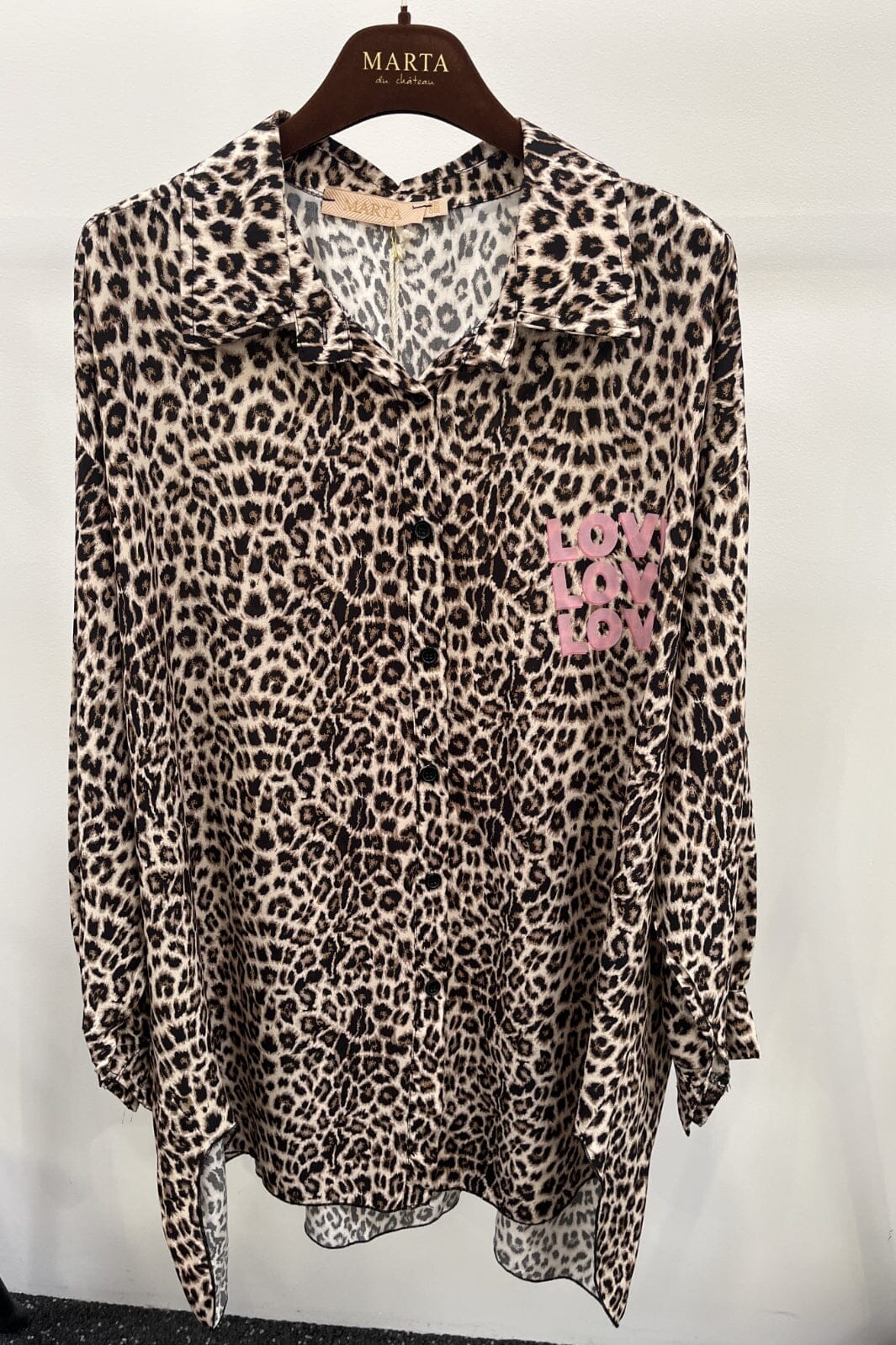 Forudbestilling - Marta Du Chateau - Mdcmarine Shirt 6212 - Leopard Skjorter 