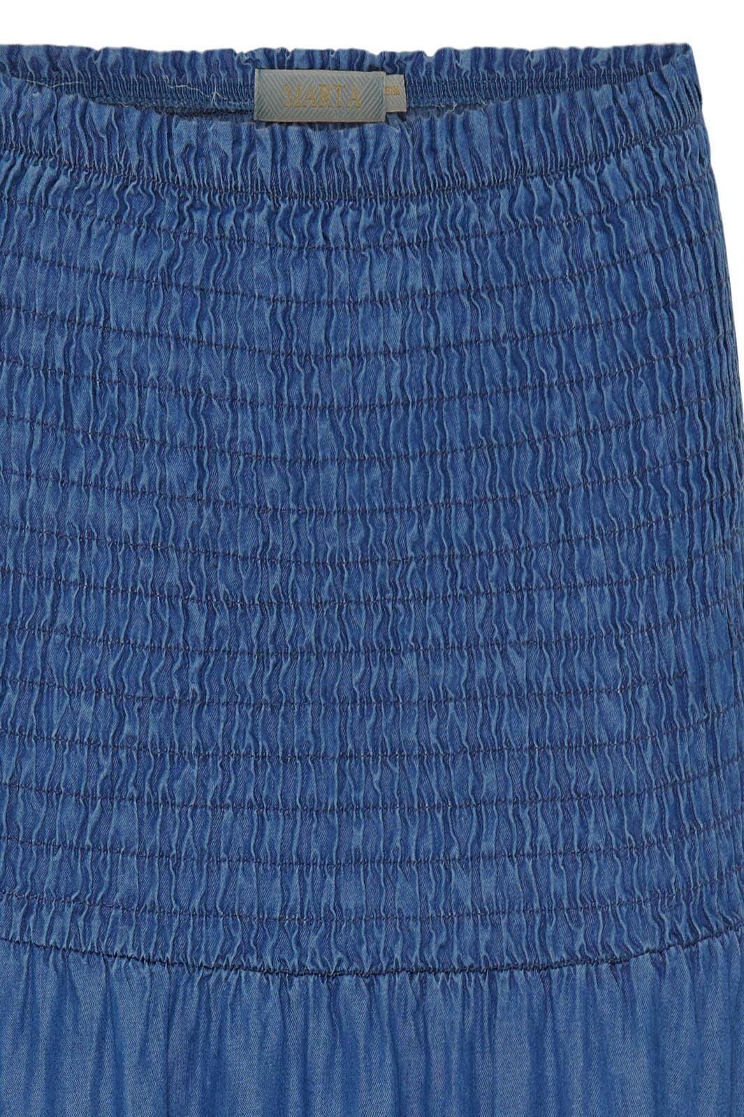 Forudbestilling - Marta Du Chateau - Mdcrenate Skirt - Blue Nederdele 