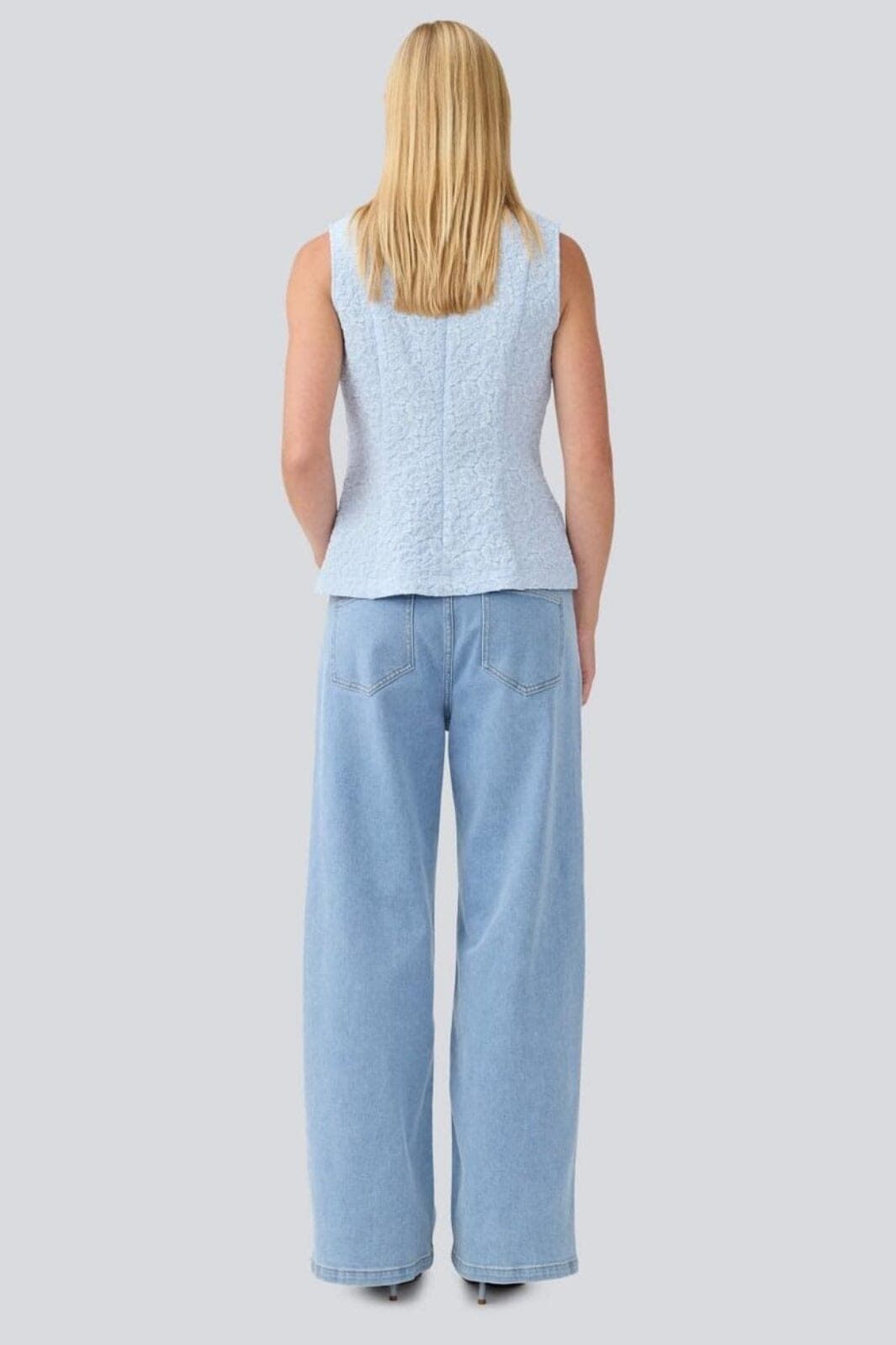 Forudbestilling - Modström - Isoldemd Solid Pants 57969 - 10709 - Light Blue Wash