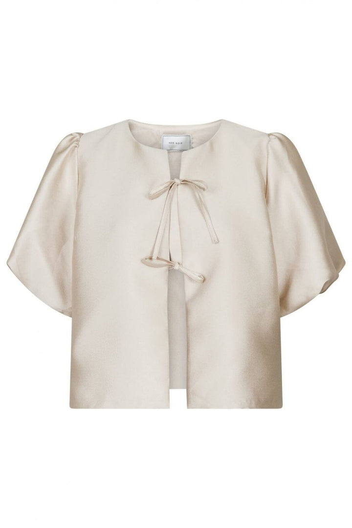 Forudbestilling - Neo Noir - Aska Dull Satin Blouse - Sand Bluser 