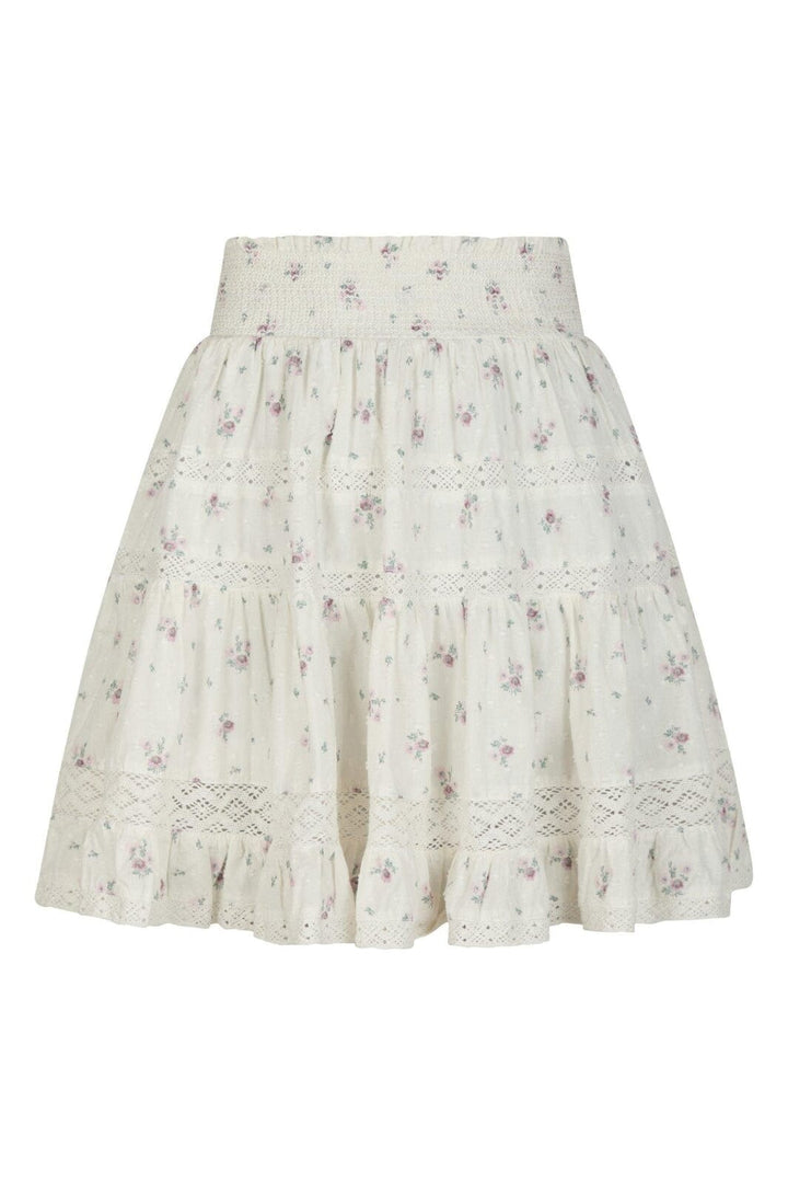 Neo Noir - Callia Dobby Flower Skirt 165280 - 121 - Off White