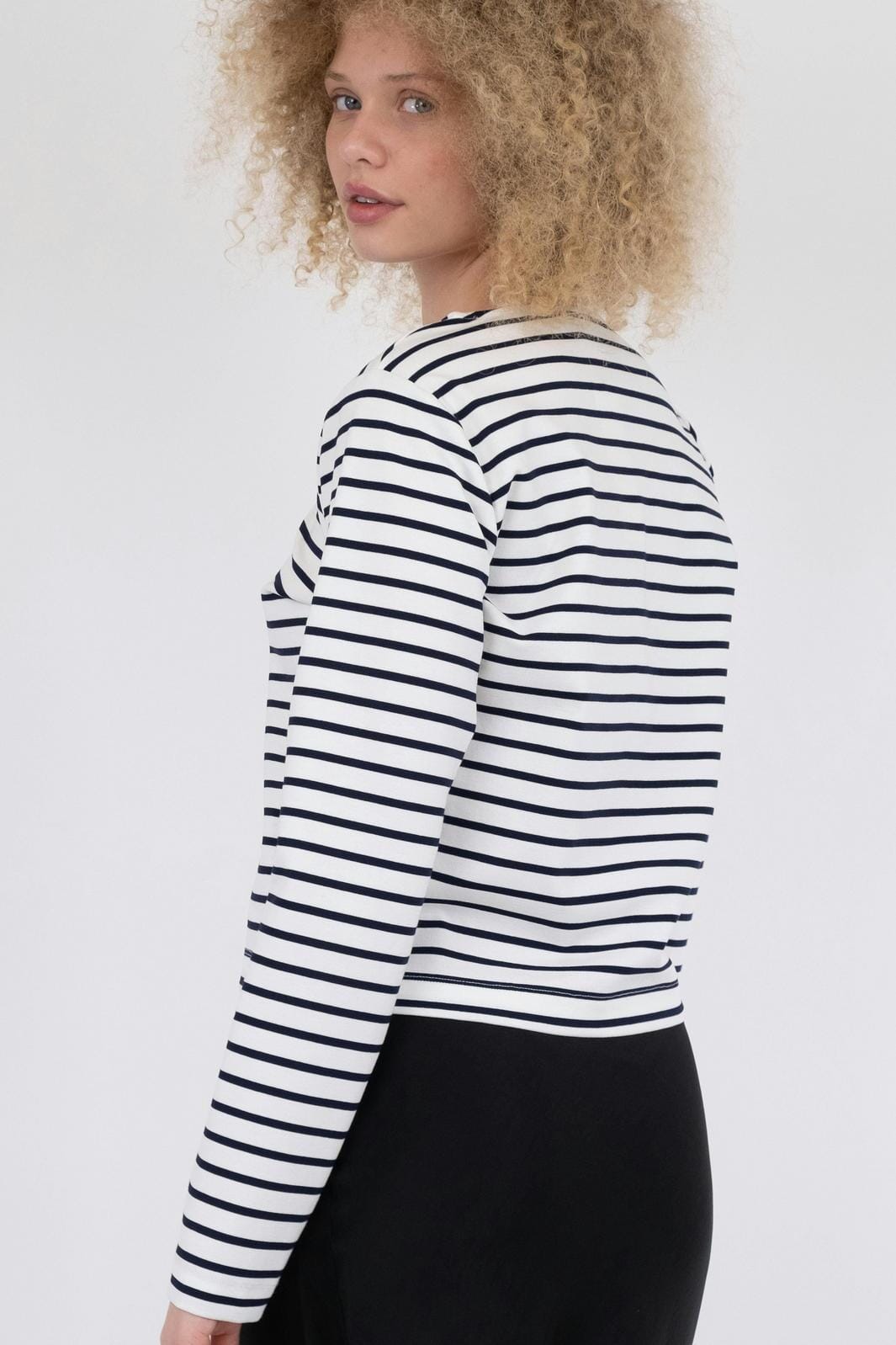 Neo Noir - Claudio Stripe Blouse - Navy