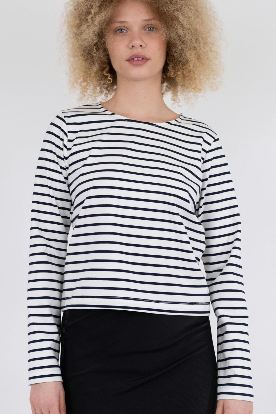 Neo Noir - Claudio Stripe Blouse - Navy