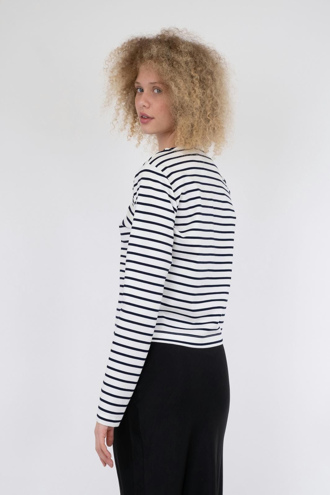 Neo Noir - Claudio Stripe Blouse - Navy