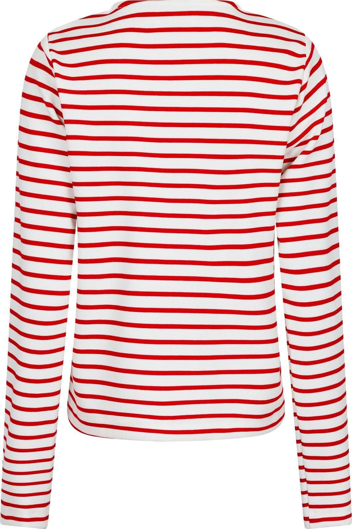 Neo Noir - Claudio Stripe Blouse - Red