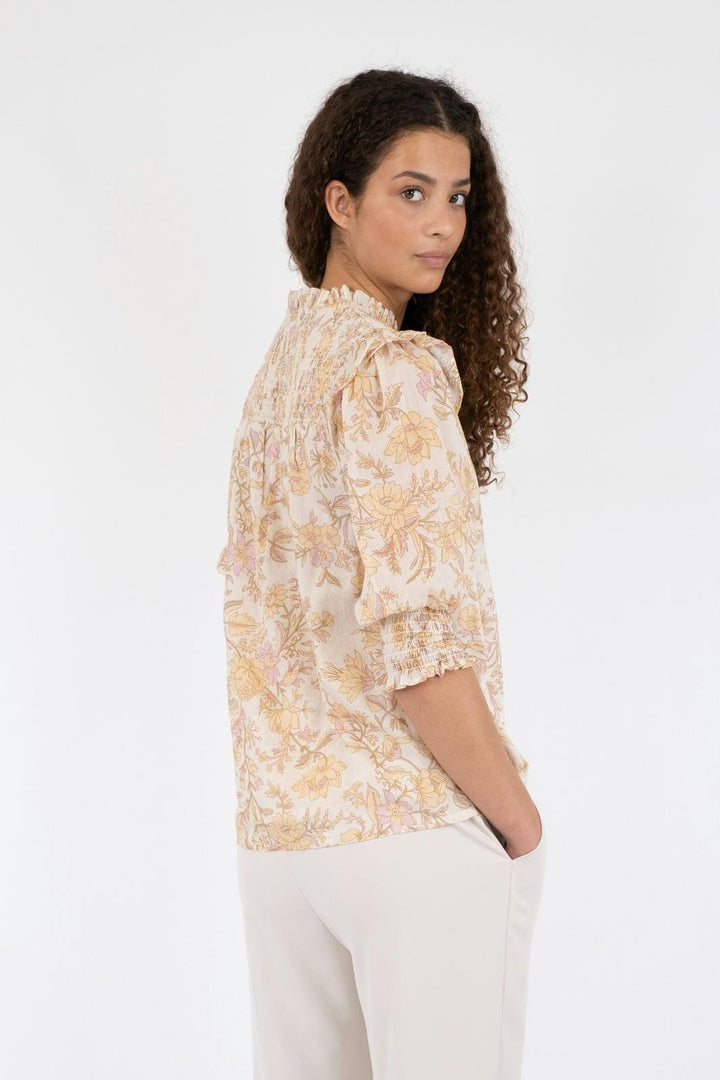 Neo Noir - Davina Rose Field Blouse - Dusty Yellow