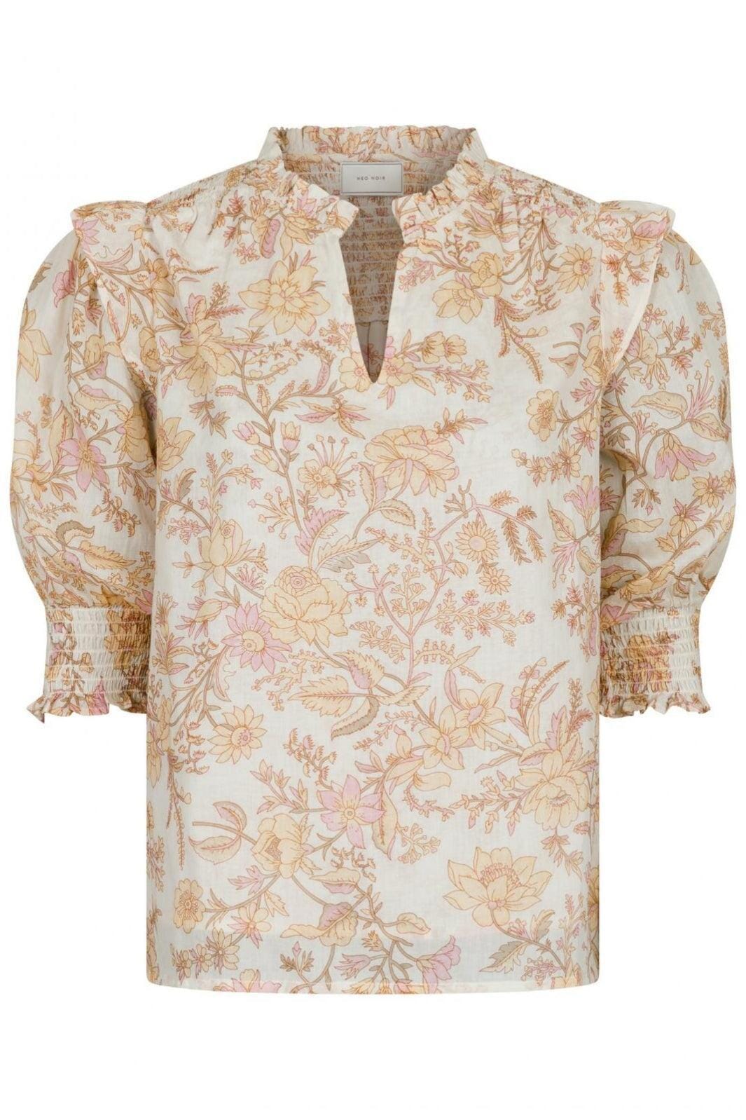 Forudbestilling - Neo Noir - Davina Rose Field Blouse - Dusty Yellow Bluser 