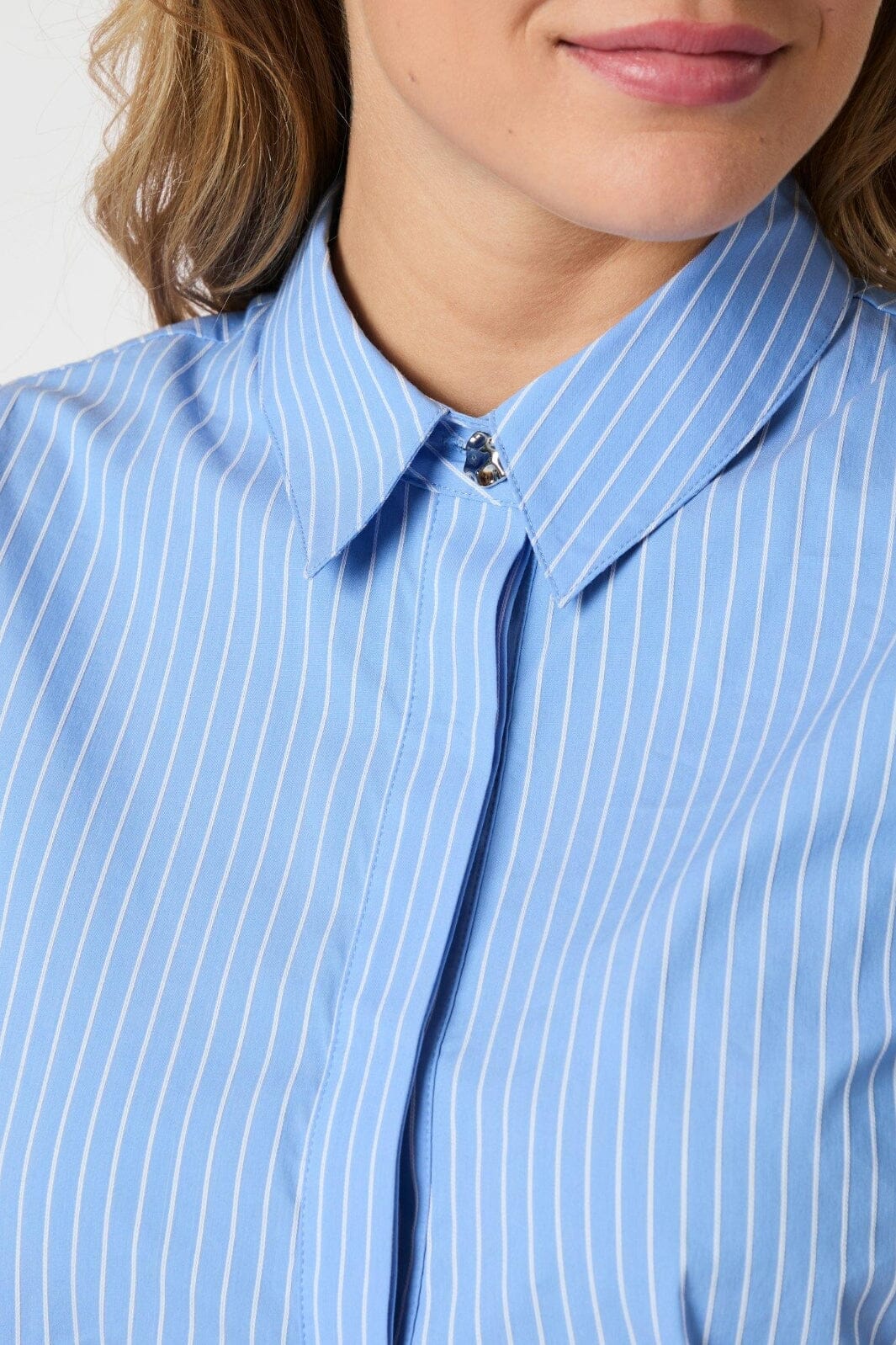 Neo Noir - Frannie Stripe Shirt 165556 - 145 - Light Blue