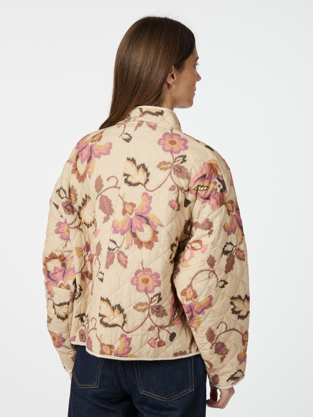 Forudbestilling - Neo Noir - Hema Floral Trail Quilt Jacket 162625 - 165 - Rose Jakker 