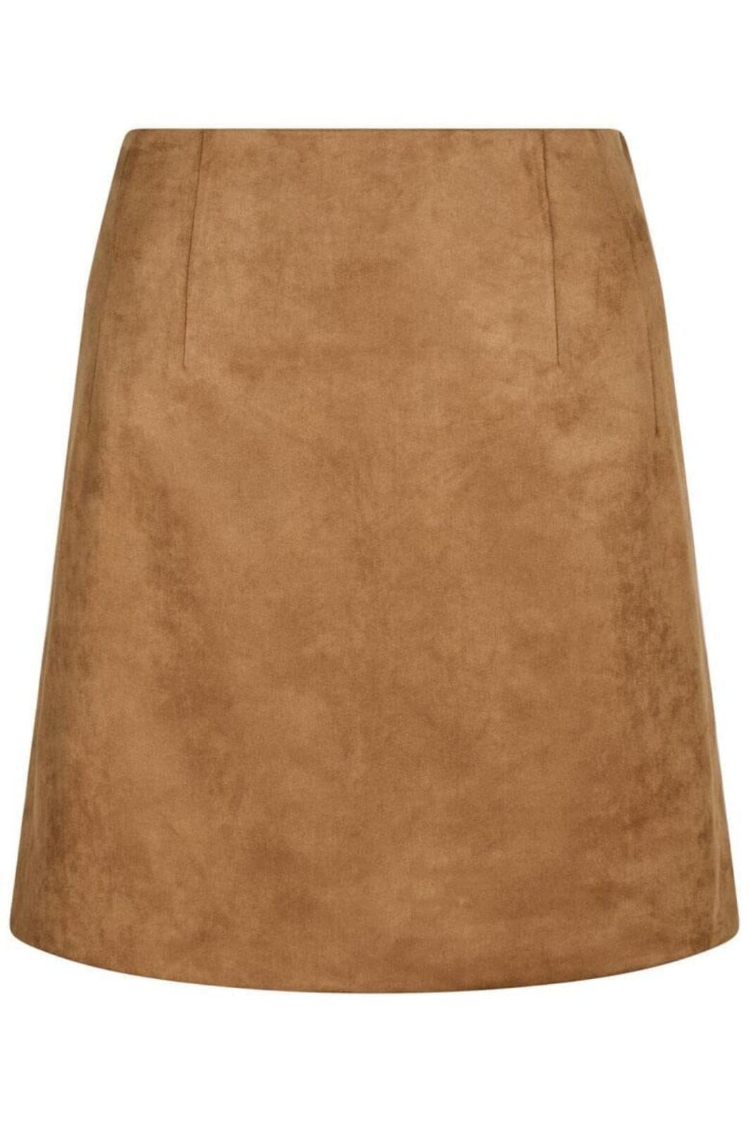 Forudbestilling - Neo Noir - Hemie Faux Suede Skirt 164554 - Cognac Nederdele 