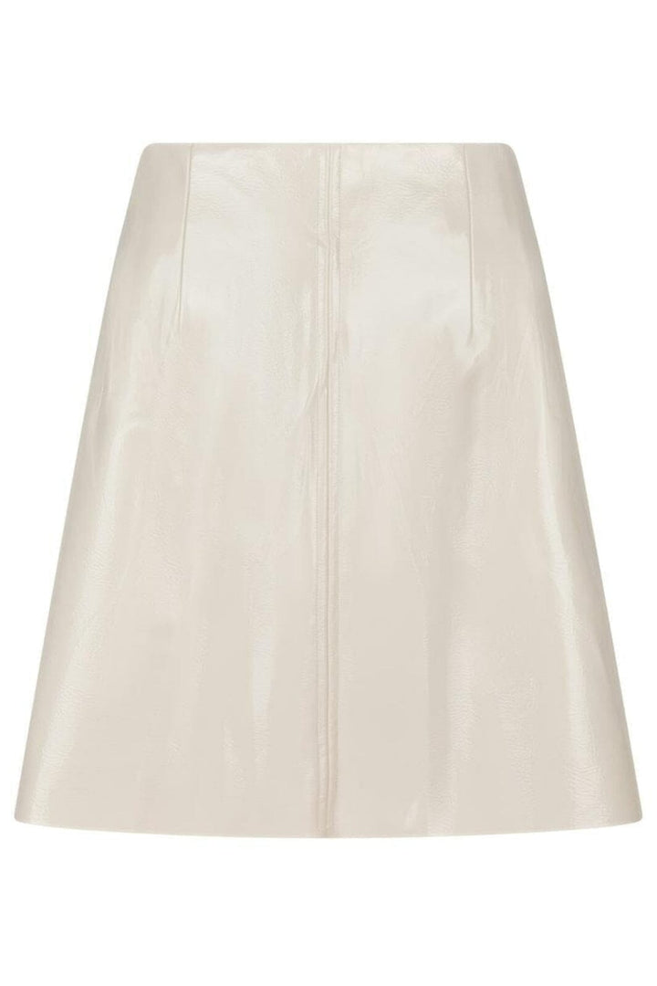 Forudbestilling - Neo Noir - Hemie Patent Skirt 164659 - 122 - Creme Nederdele 