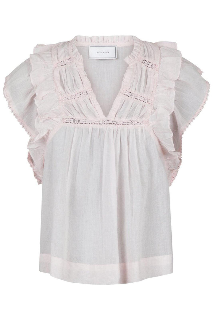 Forudbestilling - Neo Noir - Jayla S Voile Top - Light Pink Toppe 