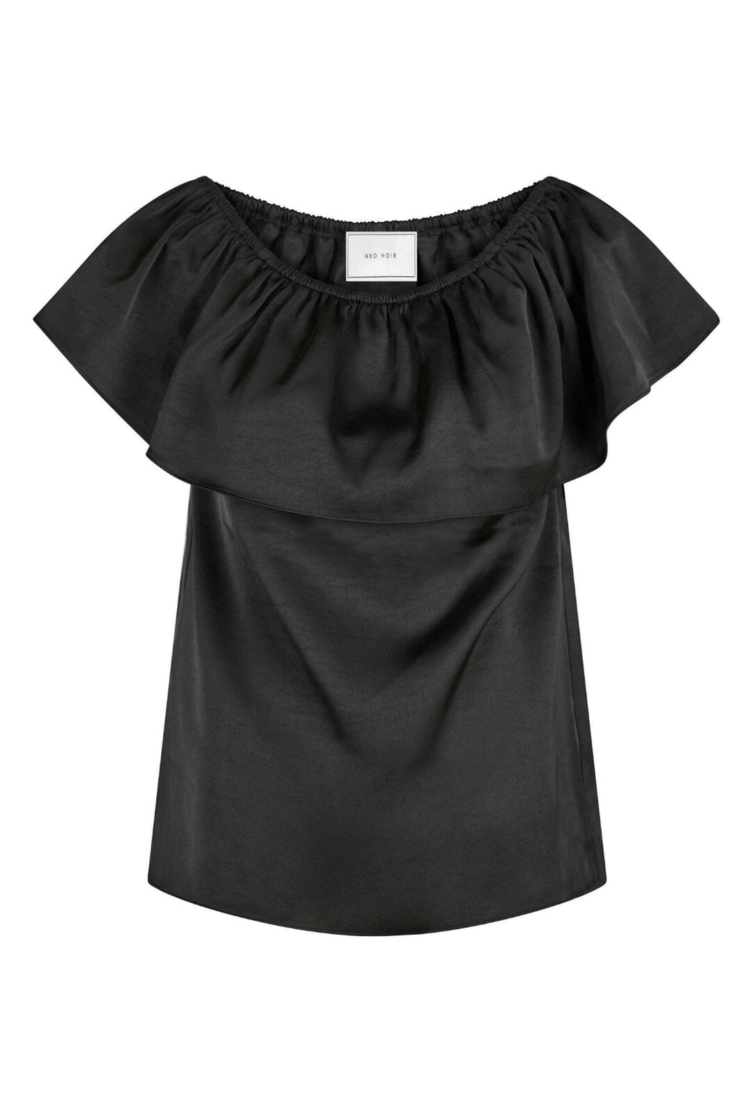 Forudbestilling - Neo Noir - Kris Heavy Sateen Top - Black Toppe 