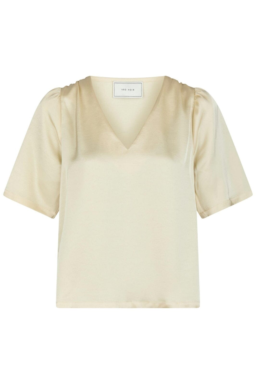 Neo Noir - Largo Heavy Sateen Blouse 160108 - 191 - Light Yellow