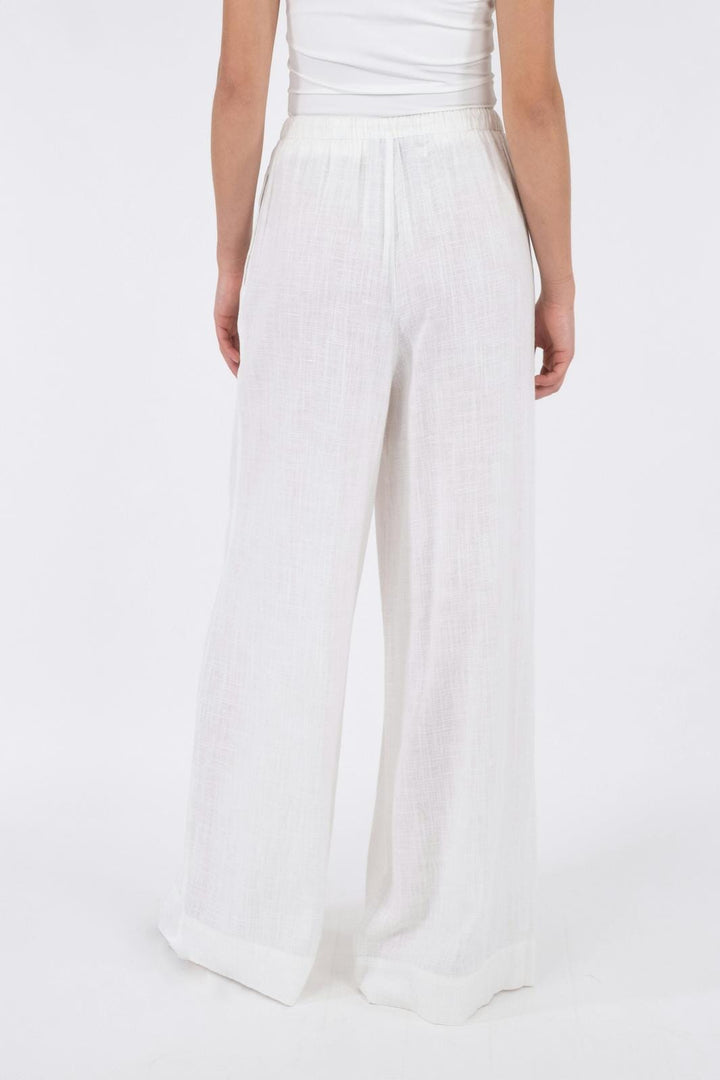 Neo Noir - Lissabon Soft Linen Pants - White