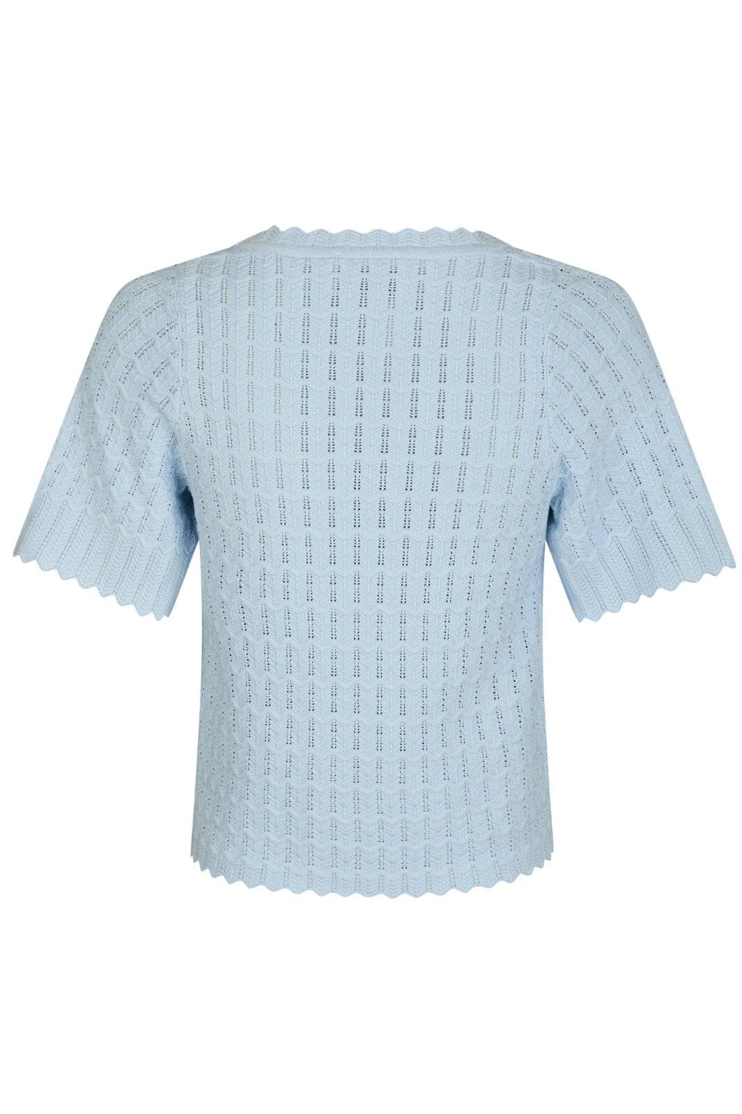 Neo Noir - Meiko Solid Knit Blouse 164706 - 145 - Light Blue