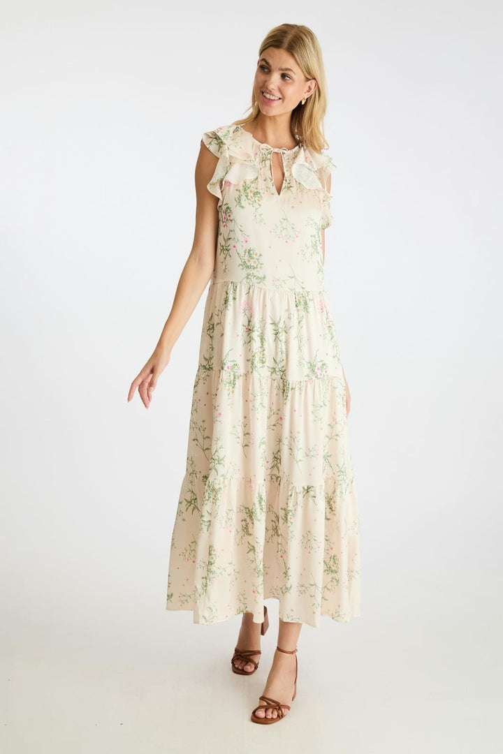 Neo Noir - Messina Flower Field Dress - Off White